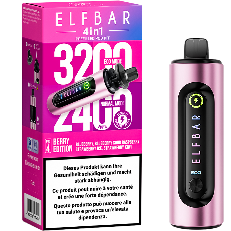 ELFBAR 4in1 Kit, Berry Edition