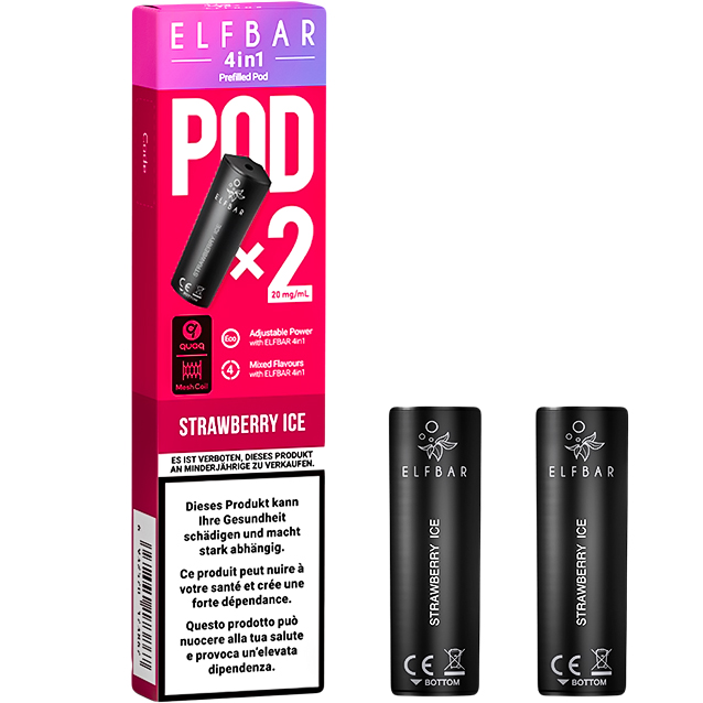 ELFBAR 4in1 Pod, Strawberry ICE